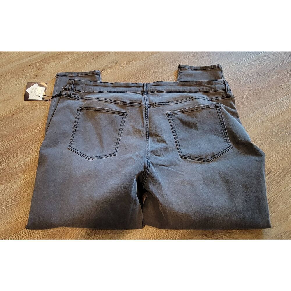 Plus Jeans gray size 26 womens 3x nwt distressed bohemian look grey curvy - Picture 4 of 10